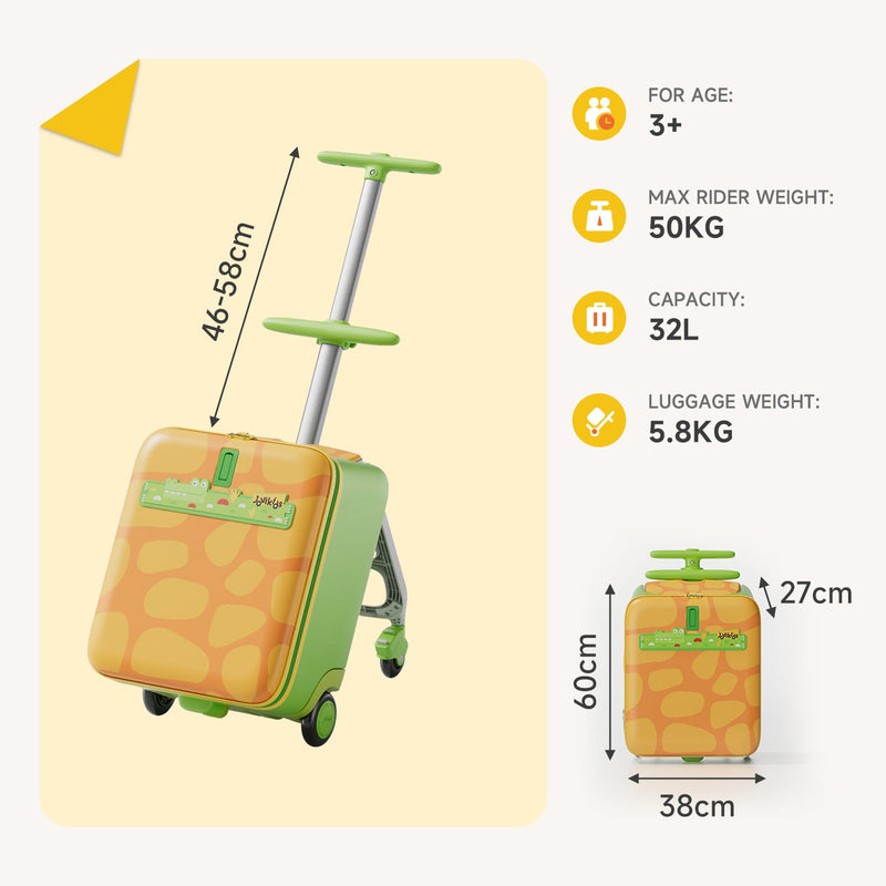Jovikids JoyRide children's ride-on suitcase green, UK version