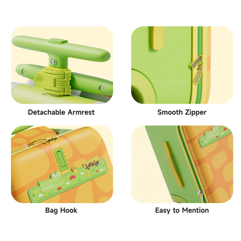 Jovikids JoyRide children's ride-on suitcase green, UK version