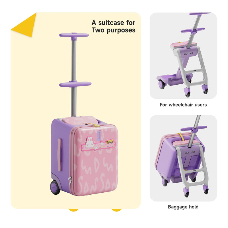 Jovikids JoyRide 3-in-1 ride-on suitcase pink, UK version