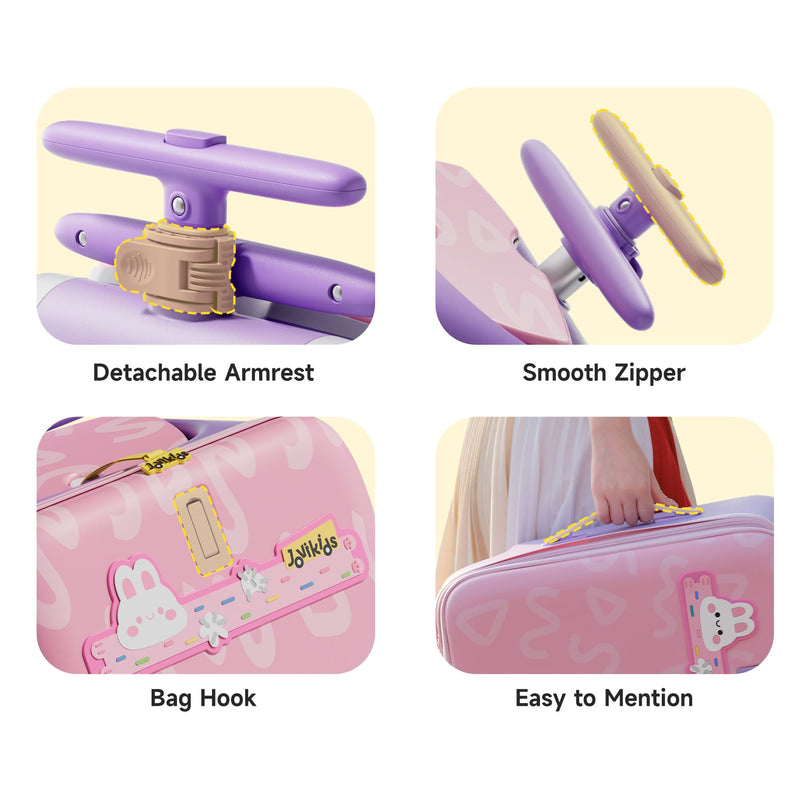 Jovikids JoyRide 3-in-1 ride-on suitcase pink, UK version