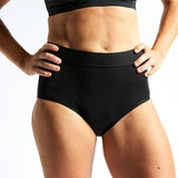 Jude Absorbent Leak Proof Underwear, Black, High Waist, Size Large