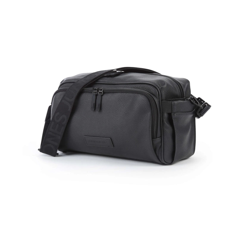 Junior Jones black faux leather changing organiser bag, UK version