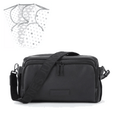 Junior Jones changing bag black faux leather with swaddles, UK version