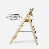 KAOS Klapp highchair Desert Sand with recycled plastic, UK version