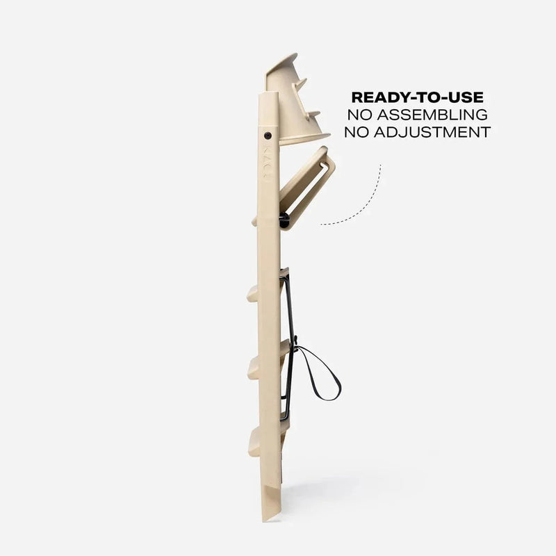 KAOS Klapp highchair Desert Sand with recycled plastic, UK version