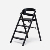 KAOS Klapp highchair in Majestic Oak and Black (British brand)