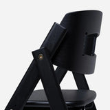 KAOS Klapp highchair in Majestic Oak and Black (British brand)