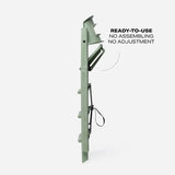 KAOS Klapp highchair bundle in Mineral Green, imported from the UK
