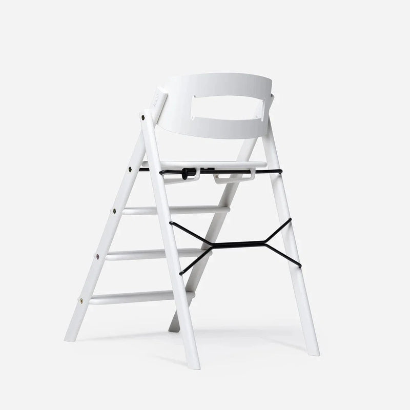 KAOS Klapp Highchair Smooth Beech White, imported from the UK