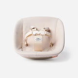 KAOS Klapp newborn seat and highchair bundle in smooth beech white - British product