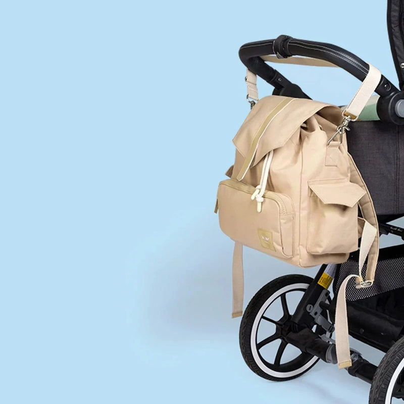 KAOS Ransel changing bag backpack in beige (British brand)