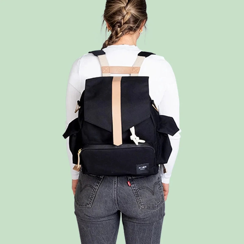 KAOS Ransel changing backpack Classic Black 14L - British product
