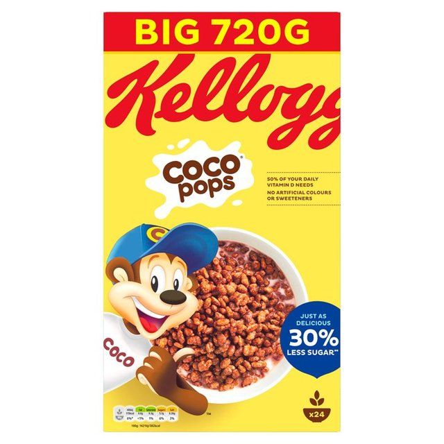 Kellogg's Coco Pops Chocolate Breakfast Cereal 650g
