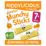 Kiddylicious Pumpkin Munchy Sticks Baby Snacks Multi 4 x 4g