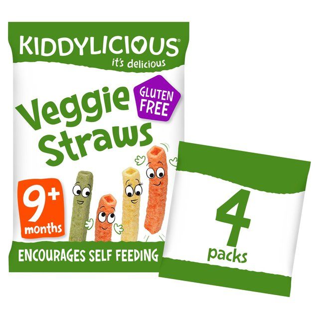 Kiddylicious Veggie Straws Baby Snacks Multi 4 x 12g