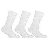 Kids Plain Cotton School Socks (Pack Of 3) (UK Shoe 6-8.5) White / 1EA