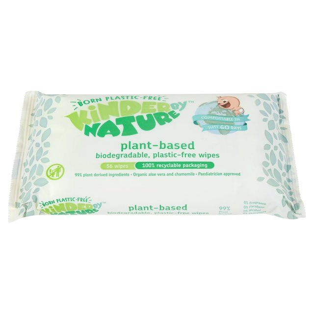 Kinder by Nature Plant-Based Wipes 56 per pack