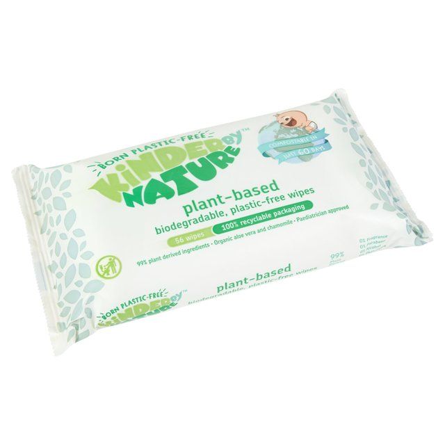 Kinder by Nature Plant-Based Wipes 56 per pack