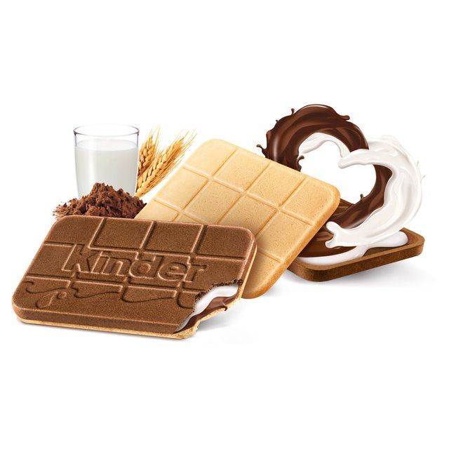 Kinder Cards Cocoa and Milk Biscuits Wafers Multipack 4 per pack