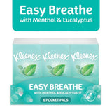 Kleenex Easy Breathe Tissues Pocket Pack 6 x 9 per pack