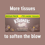 Kleenex Ultra Soft Facial Tissues - Twin Box 2 x 64 per pack