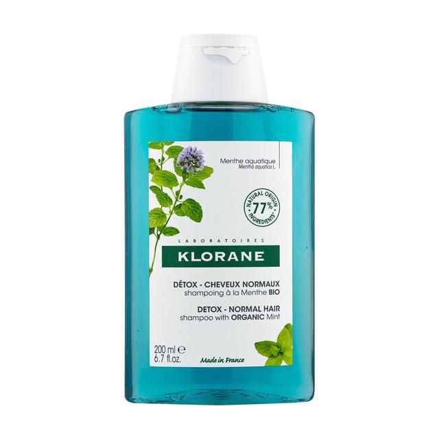 Klorane Detox Shampoo with Organic Aquatic Mint for Pollution-Exposed Hair 200ml