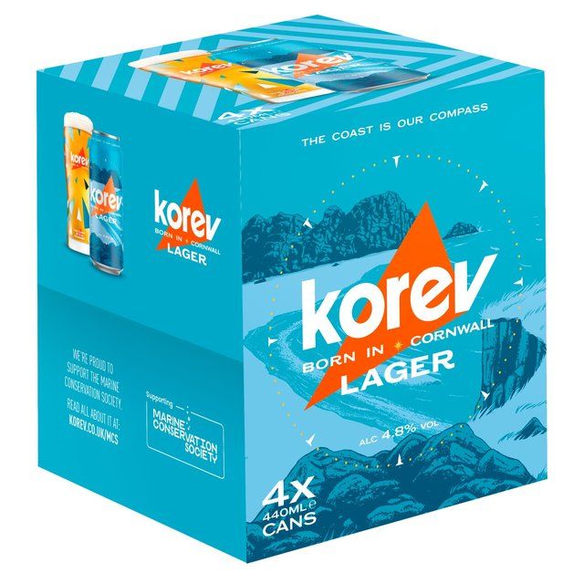 Korev Cornish Lager 4 x 440ml