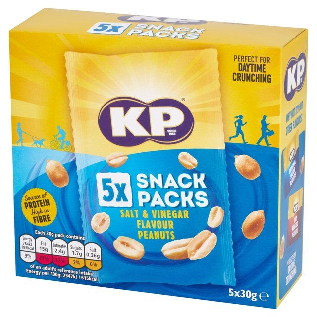 KP Salt & Vinegar Peanuts Multipack 5 x 30g