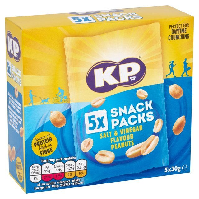 KP Salt & Vinegar Peanuts Multipack 5 x 30g