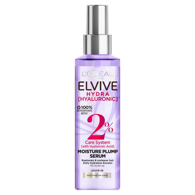 L'Oreal Elvive Hydra Hyaluronic 2% Hair Serum with Hyaluronic Acid for Dry Hair