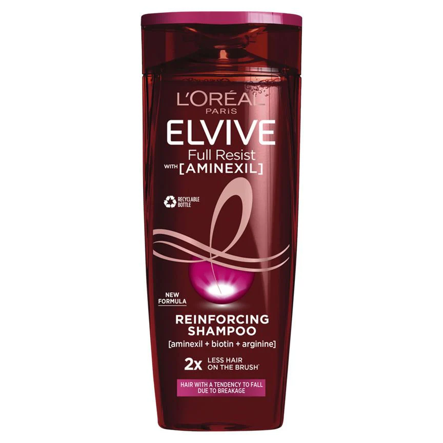 L'Oreal Elvive Paris Elvive Full Resist Shampoo with Aminexil for Hair Fall Due to Breakage 500ml