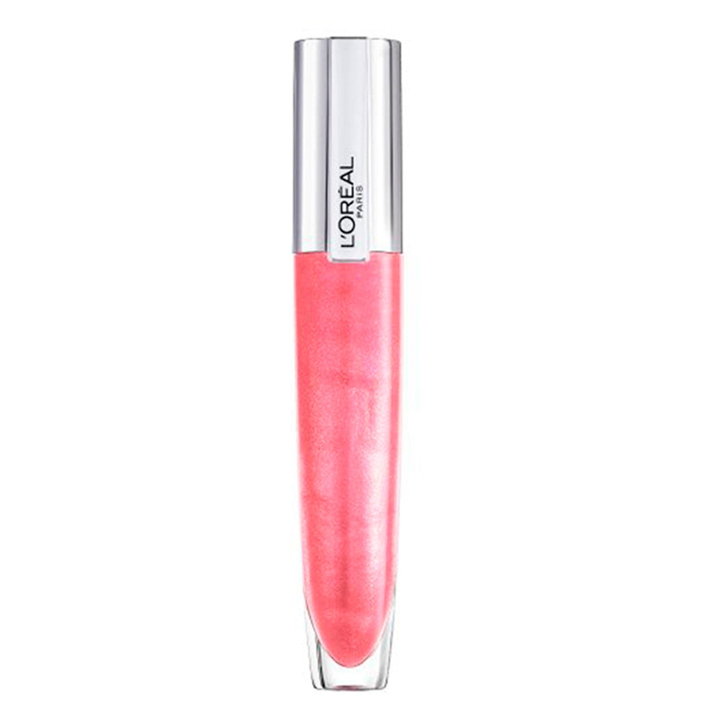 L'Oreal Paris Rouge Signature Plumping Sheer Pink Lip Gloss 406 Amplify