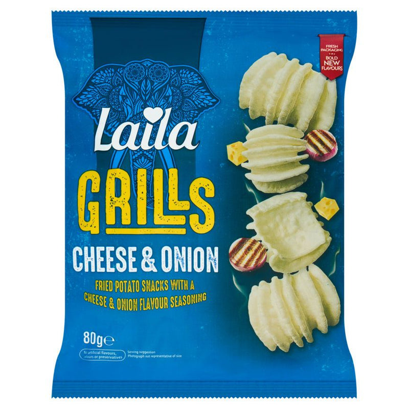 Laila Grills Cheese & Onion 80g