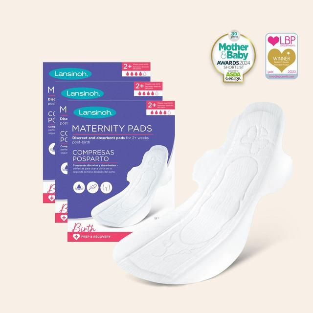 Lansinoh Discreet & Absorbent Maternity Pads   12 per pack