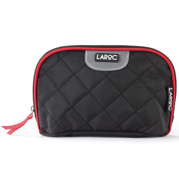 LaRoc Quilted Makeup Bag - Red