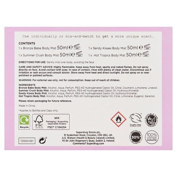 Layering Lab Summer Set 50ml x4