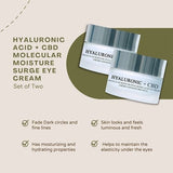 LBL Hyaluronic Acid+CBD Moisture Surge Eye Cream x2