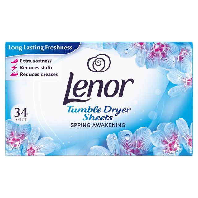 Lenor Fabric Tumble Dryer Sheets Spring Awakening   34 per pack