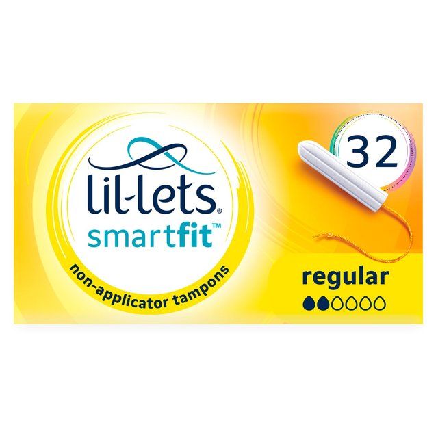 Lil-Lets Non-Applicator Tampons Regular 32 per pack