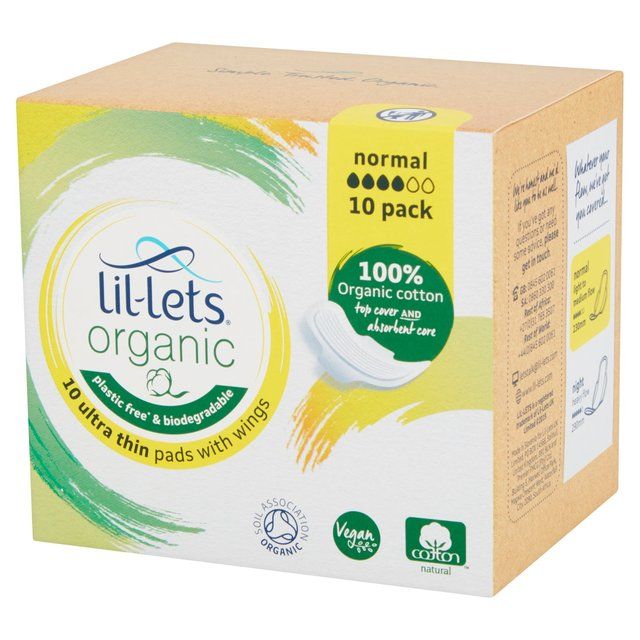 Lil-lets Organic Pads Normal 10 per pack