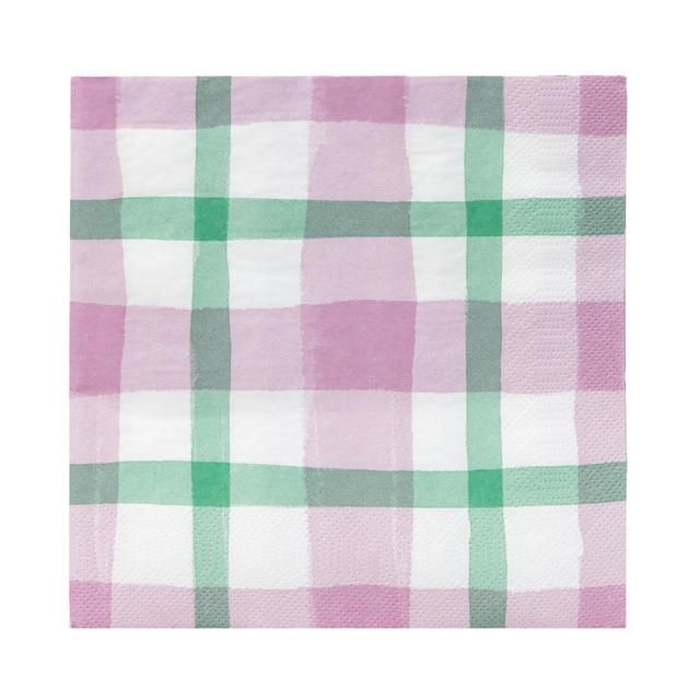 Lilac & Green Paper Party Napkins   20 per pack