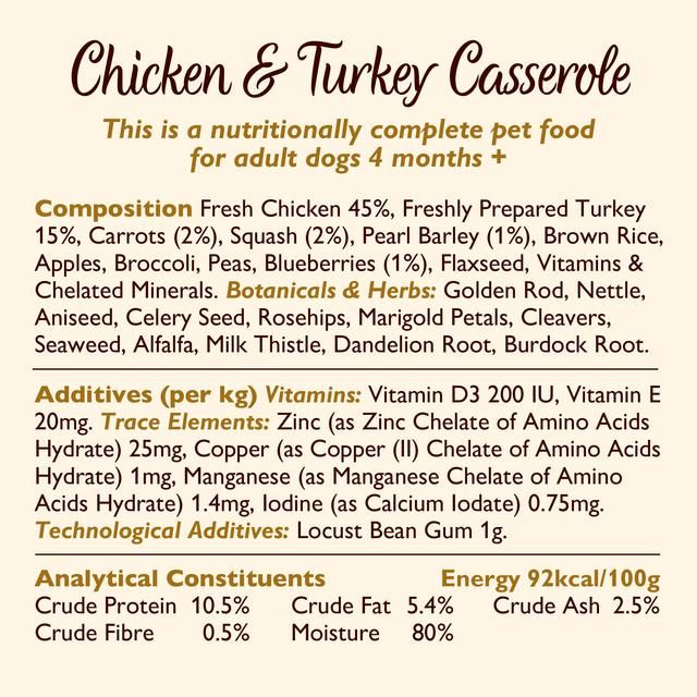Lily's Kitchen Chicken & Turkey Casserole for Dogs 150g