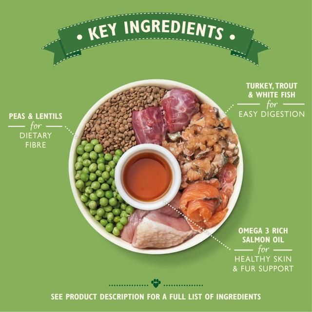 Lily's Kitchen Dog Turkey & Trout Senior Recipe Dry Food 1kg