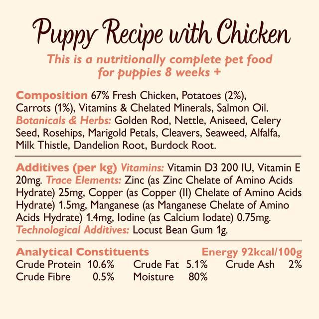 Lily's Kitchen Puppy Recipe with Chicken Potatoes & Carrots 400g