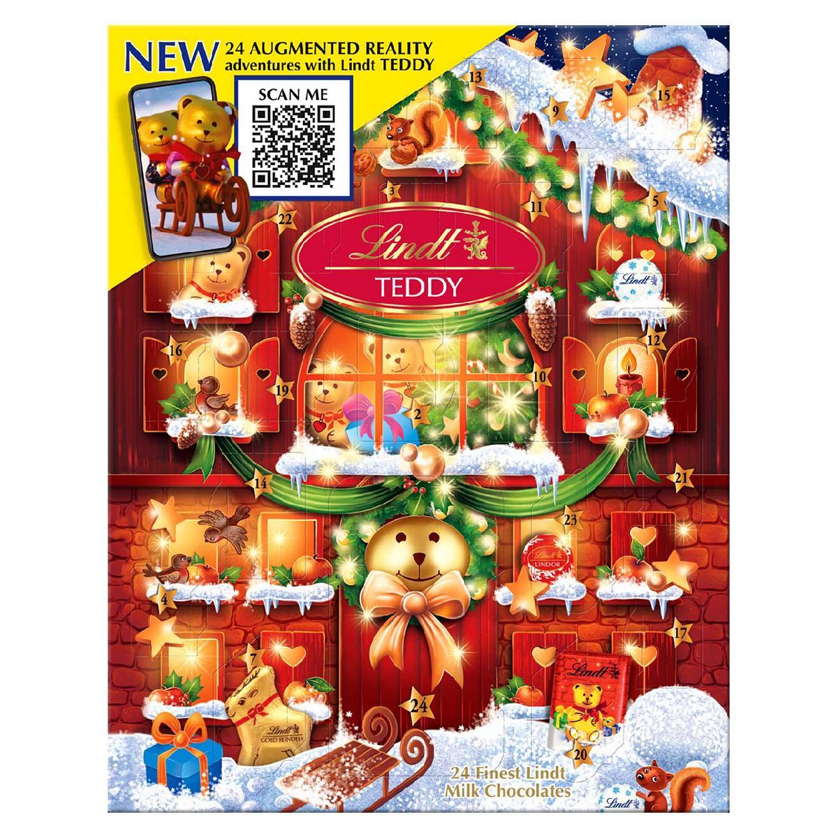 Lindt Milk Chocolate Teddy ADVENT calendar 250g