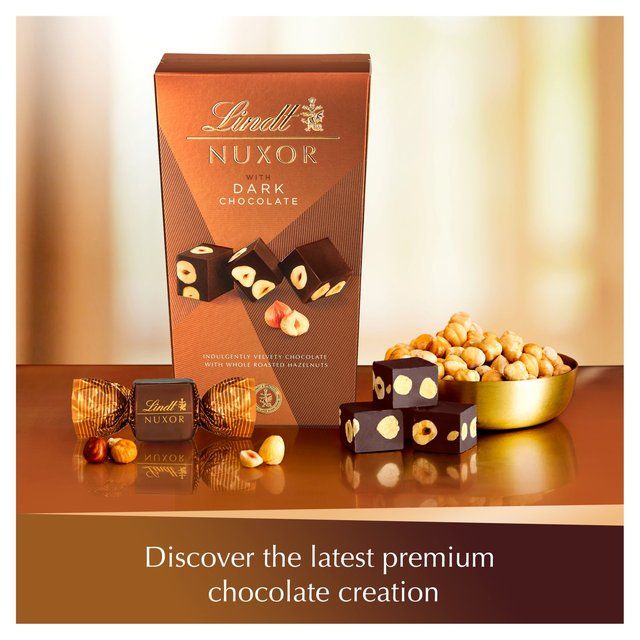 Lindt NUXOR Dark Gianduja Chocolate with Hazelnuts   165g