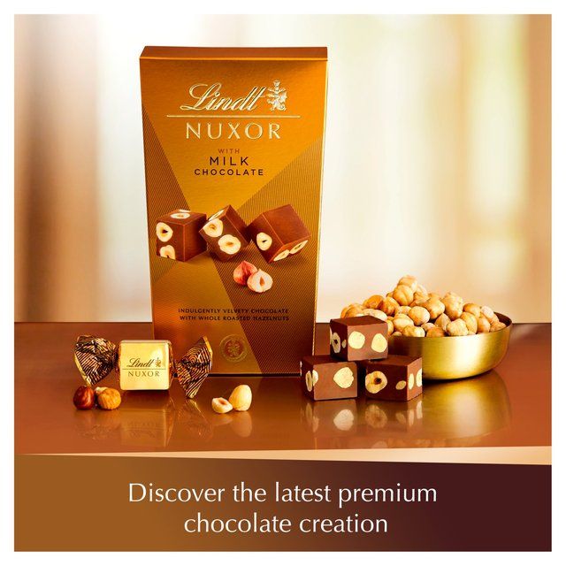 Lindt NUXOR Milk Gianduja Chocolate with Hazelnuts 165g