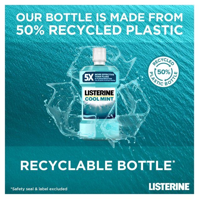 Listerine Antibacterial Mouthwash Coolmint 500ml