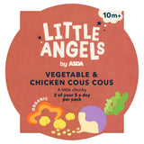 LITTLE ANGELS by ASDA Organic Vegetable & Chicken Cous Cous Baby Food 10+ Months