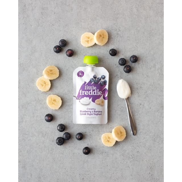 Little Freddie Blueberry & Banana with Greek Yoghurt Organic Pouch 6 mths+ 100g
